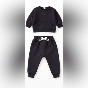 Kids Black Jogger Pants